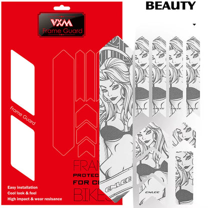 VXM 3D MTB Bike Scratch-Resistant Protect Frame Protector Removeable Sticker Road Bicycle Paster Guard Cover Bicycle Accessories