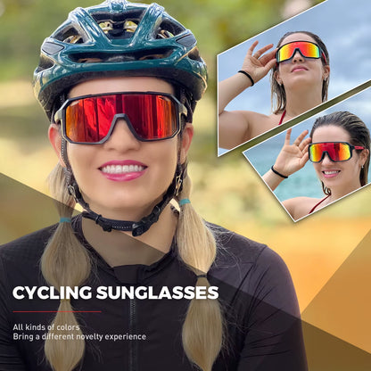 Cycling Glasses Men MTB Cycling Sunglasses Outdoor Sports Bicycle Sunglasses Women Road Bike Glasses UV400 Bicycle Glasses