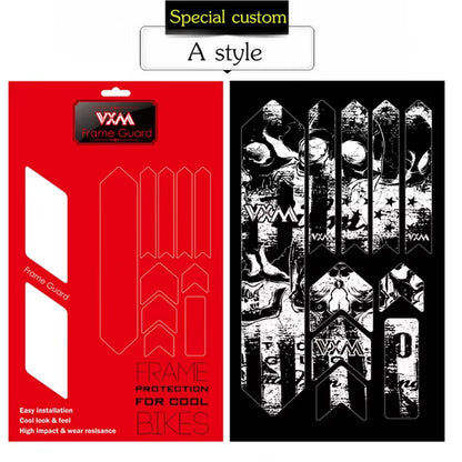 VXM 3D MTB Bike Scratch-Resistant Protect Frame Protector Removeable Sticker Road Bicycle Paster Guard Cover Bicycle Accessories