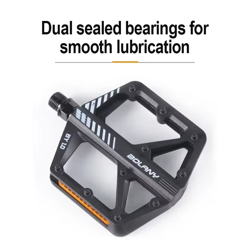 BOLANY Nylon Bicycle Pedal Anti-Slip Mountain Bike Pedals Dustprood Waterproof Seal Double Bearing Pedal MTB Bike Accessories