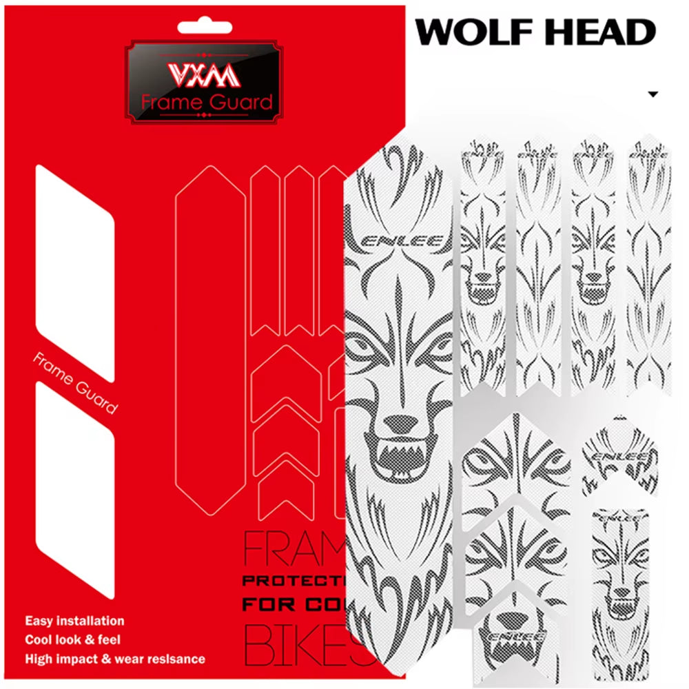 VXM 3D MTB Bike Scratch-Resistant Protect Frame Protector Removeable Sticker Road Bicycle Paster Guard Cover Bicycle Accessories